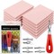 Pixiss Rubber Block Stamp Carving Stamp Making Kit with Cutter Tools 12 Pack